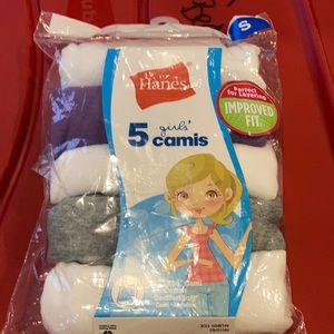 5 pack of Hanes Girls Camis